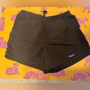 Patagonia Black Drawstring Shorts Baggies 5”